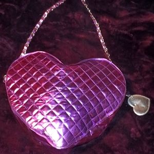 Metallic heart bag